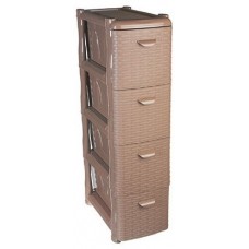 Comodă M Plastika Rattan Narrow М2814 Beige