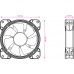 Ventilator de carcasă 2E ACF120B-RGB