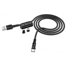 Cablu USB Hoco U98 3-in-1 Sunway Black