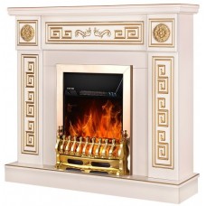 Șemineu electric Art Flame Versailles Gold & Galileo Gold Ivory