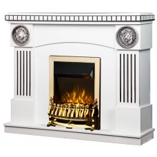 Șemineu electric Art Flame Prometeu & Galileo Gold White\Black