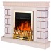 Șemineu electric Art Flame Nazarii Mini & Galileo Gold Ivory\White