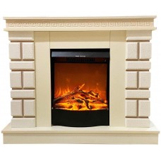 Электрокамин Art Flame Nazarii Mini & Corsica Ivory\White