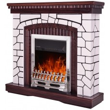 Șemineu electric Art Flame Natali & Galileo Silver White\Wenge