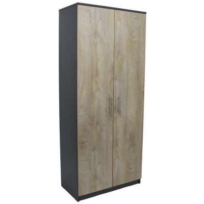 Dulap Andra 80x45x190 Dark Gray/Canyon Oak