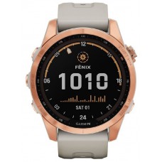 Смарт-часы Garmin fēnix 7S Solar Rose Gold with Light Sand Band (010-02539-11)