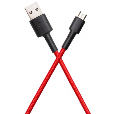 Cablu USB Xiaomi Micro-USB Braided 100cm Red