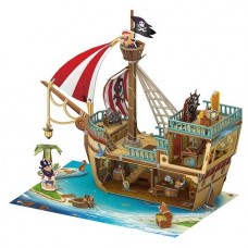 3D пазл-конструктор CubicFun Pirate Treasure Ship (P832h)