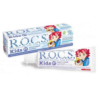 Детская зубная паста R.O.C.S. Kids Fruit Cone 45g