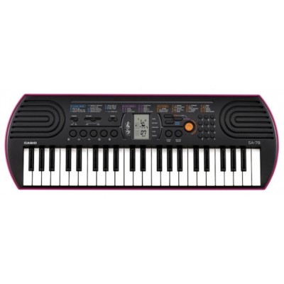 Цифровой синтезатор Casio SA-78 Black/Pink