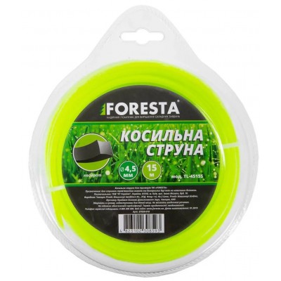 Леска для триммера Foresta 4.5mm х15m