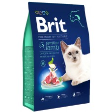 Hrană uscată pentru pisici Brit Premium By Nature Cat Sensitive Lamb 8kg