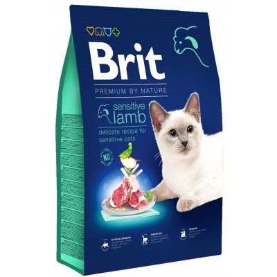 Сухой корм для кошек Brit Premium By Nature Cat Sensitive Lamb 8kg