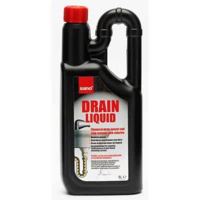 Средство для санитарных помещений Sano Drain Liquid 1L (117916)