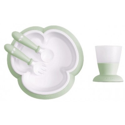 Набор для кормления BabyBjorn Powder Green (078161A)