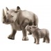 Фигурка героя Playmobil Family Fun: Rhino with Calf (70357)