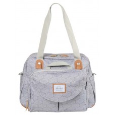 Geanta pentru mama Beaba Geneva II Tiny Clouds Grey (940258)