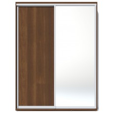 Шкаф-купе Fabrik Home 1600 1 зеркало Орех Темный 216x160x60cm