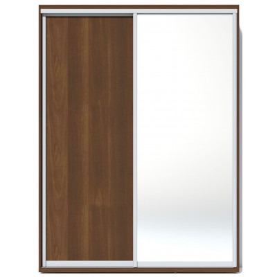 Шкаф-купе Fabrik Home 1600 1 зеркало Орех Темный 216x160x60cm