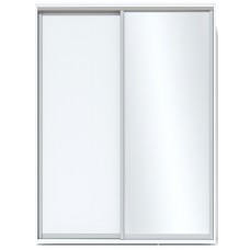 Шкаф-купе Fabrik Home 1600 1 зеркало Белый Ясень 216x160x60cm