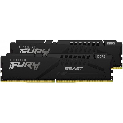 Memorie Kingston Fury Beast 32Gb DDR5-4800MHz Kit (KF548C38BBK2-32)