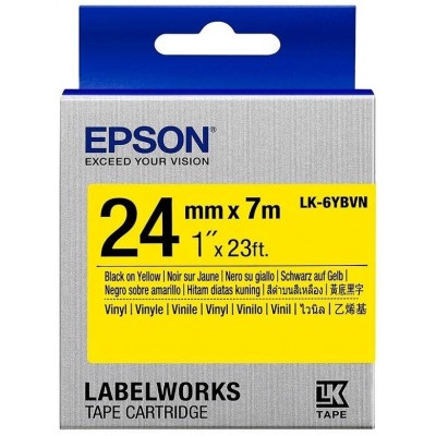 Panglică pentru imprimantă de etichete Epson LK-6YBVN (C53S656021)