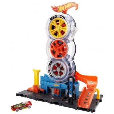 Детский набор дорога Hot WheelsCity Super Twist Tire Shop (HDP02)