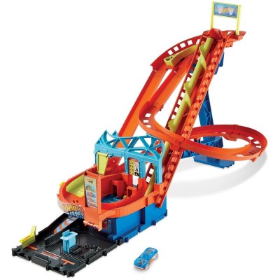 Детский набор дорога Hot WheelsCity Motorized Roller Coaster (HDP04)