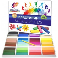 Plastilina Луч Clasic 40 Culori (016747)