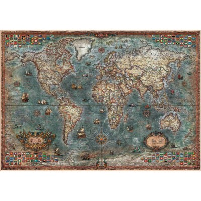 Puzzle Educa 8000 Historical World Map (18017)