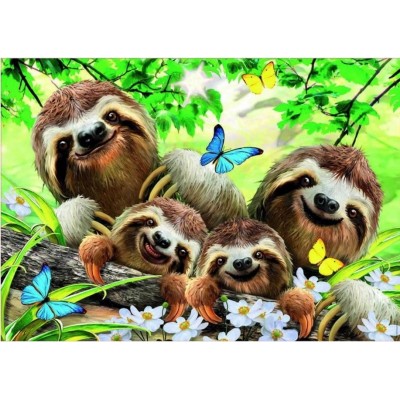 Puzzle Educa 500 Sloth Family Selfie (18450)