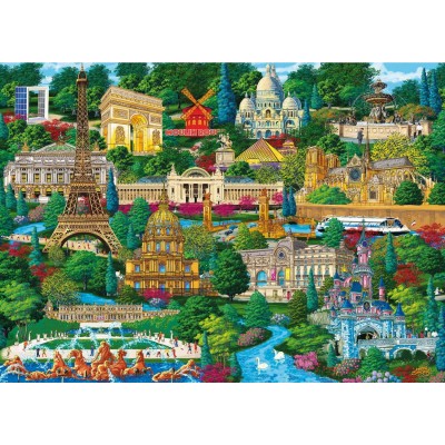 Puzzle Trefl 1000 France Famous Places (20150)