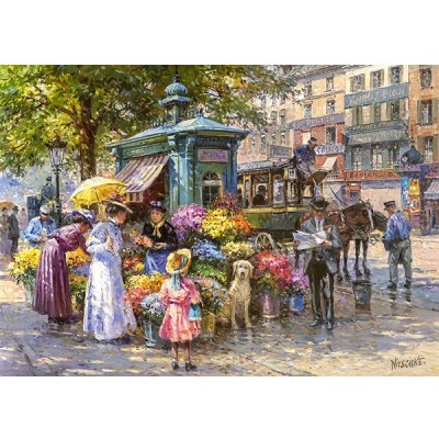 Puzzle Cherry Pazzi 1000 Цветочный Рынок (C30226)