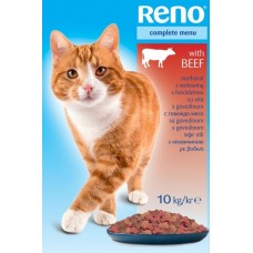 Hrană uscată pentru pisici Reno Cat Beef 10kg