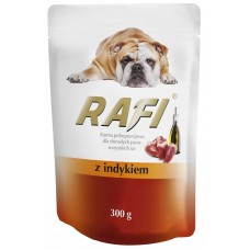 Hrană umedă pentru câini Dolina Noteci Rafi Turkey 10x300g