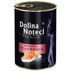 Hrană umedă pentru pisici Dolina Noteci Premium Salmon 12x400g