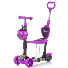 Trotinetă Chipolino Kiddy Evo Purple Graffiti (DSKIEH021PG)