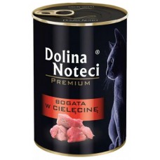 Hrană umedă pentru pisici Dolina Noteci Premium Veal 12x400g