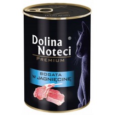 Hrană umedă pentru pisici Dolina Noteci Premium Lamb 12x400g