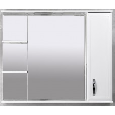 Dulap cu oglindă Bayro Allure 1000x750 R White (104839)