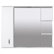 Шкаф с зеркалом Bayro Deco One 970x750 L White (105027)