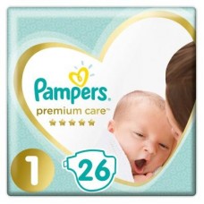 Подгузники Pampers Premium Care New Born 1/26pcs