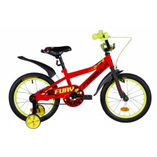 Bicicletă copii Formula Fury 16 Orange/Black/Light Green