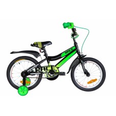 Bicicletă copii Formula Race 16 Black/Green/White