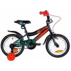 Bicicletă copii Formula Race 14 Black/Orange/Turquoise