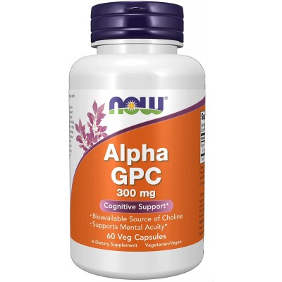 Антиоксидант NOW Alpha GPC 300mg 60cap