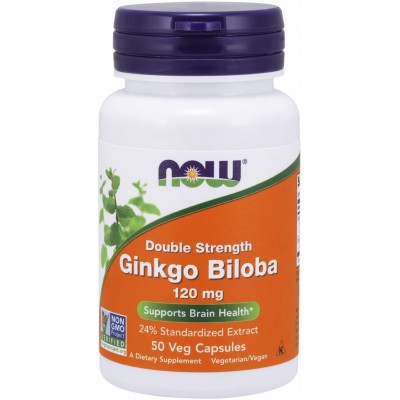 Витамины NOW Ginkgo Biloba 120mg 50cap