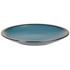 Vas de servit Metallic Rim Blue 21cm (45813)