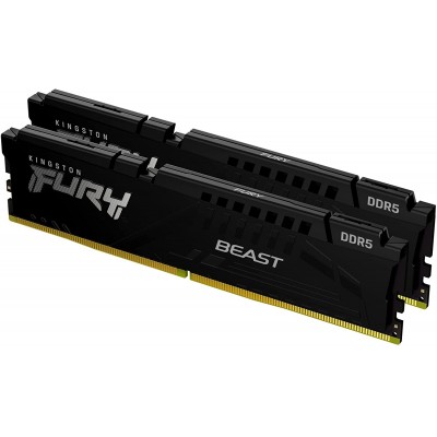 Оперативная память Kingston Fury Beast 64Gb DDR5-5600MHz Kit (KF556C40BBK2-64)