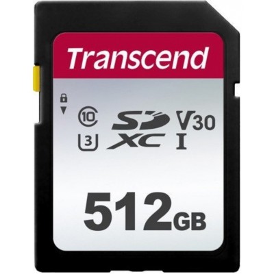 Карта памяти Transcend SDXC 340S 512Gb Class 10 UHS-I U3 (TS512GSDC340S)